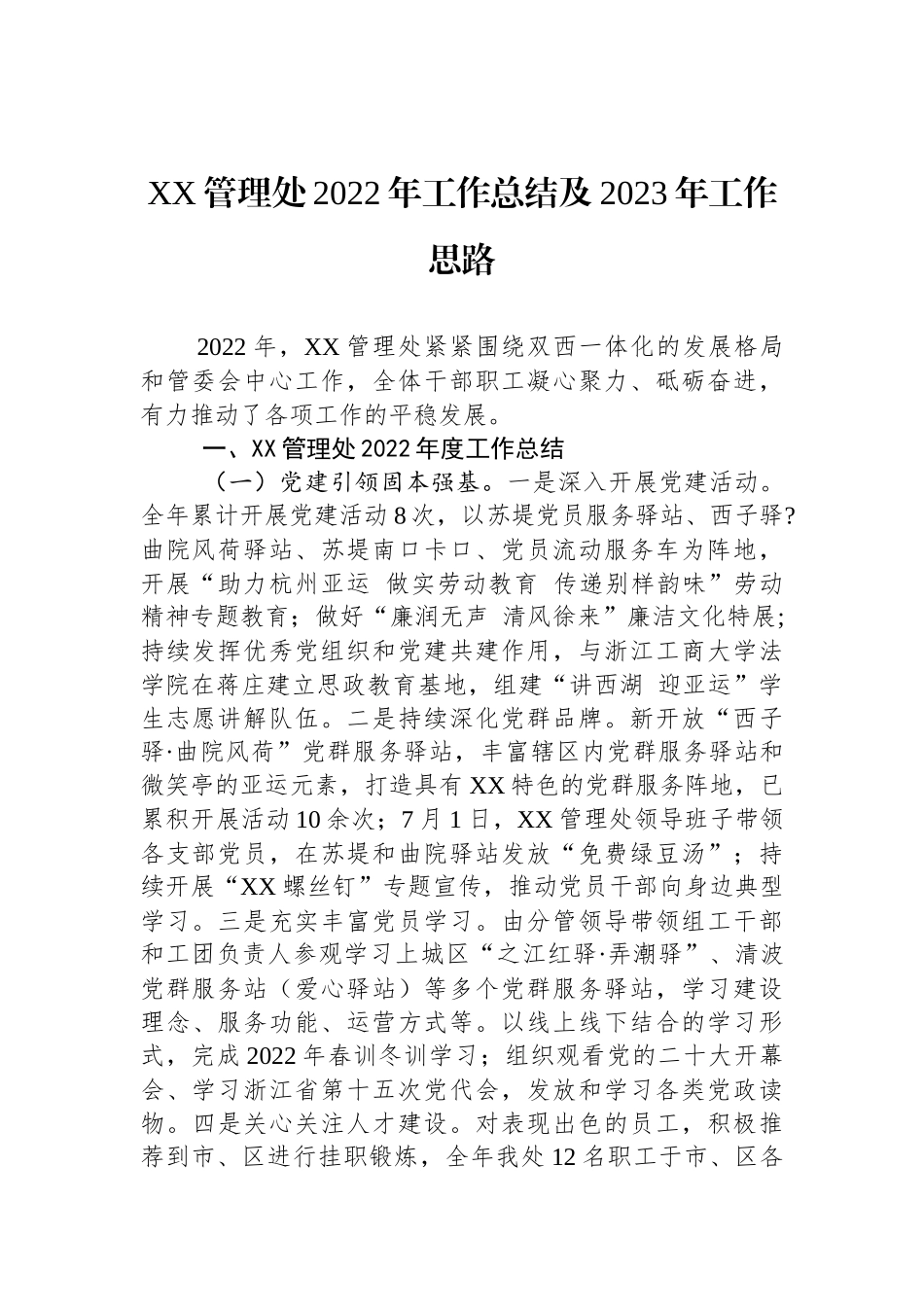 2022年工作总结与2023年工作思路汇编（19篇）_第3页