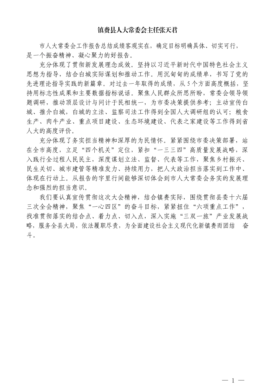 （10篇）白城市人大代表分组、讨论、审议政府工作报告发言材料汇编_第3页