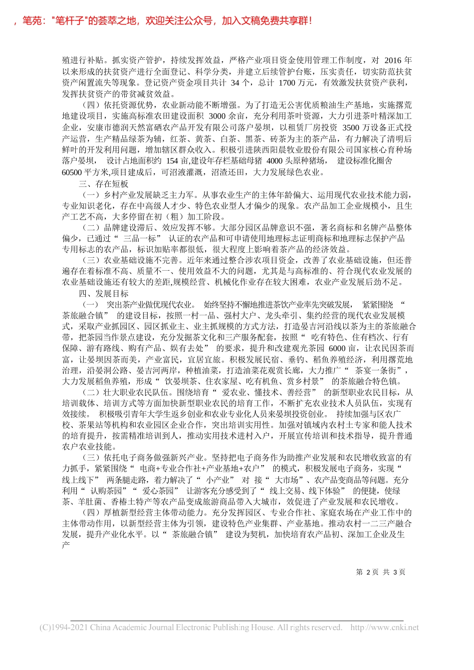 中共晏坝镇党委书记汪红星：做大做强农旅融合全力助推乡村振兴_第2页