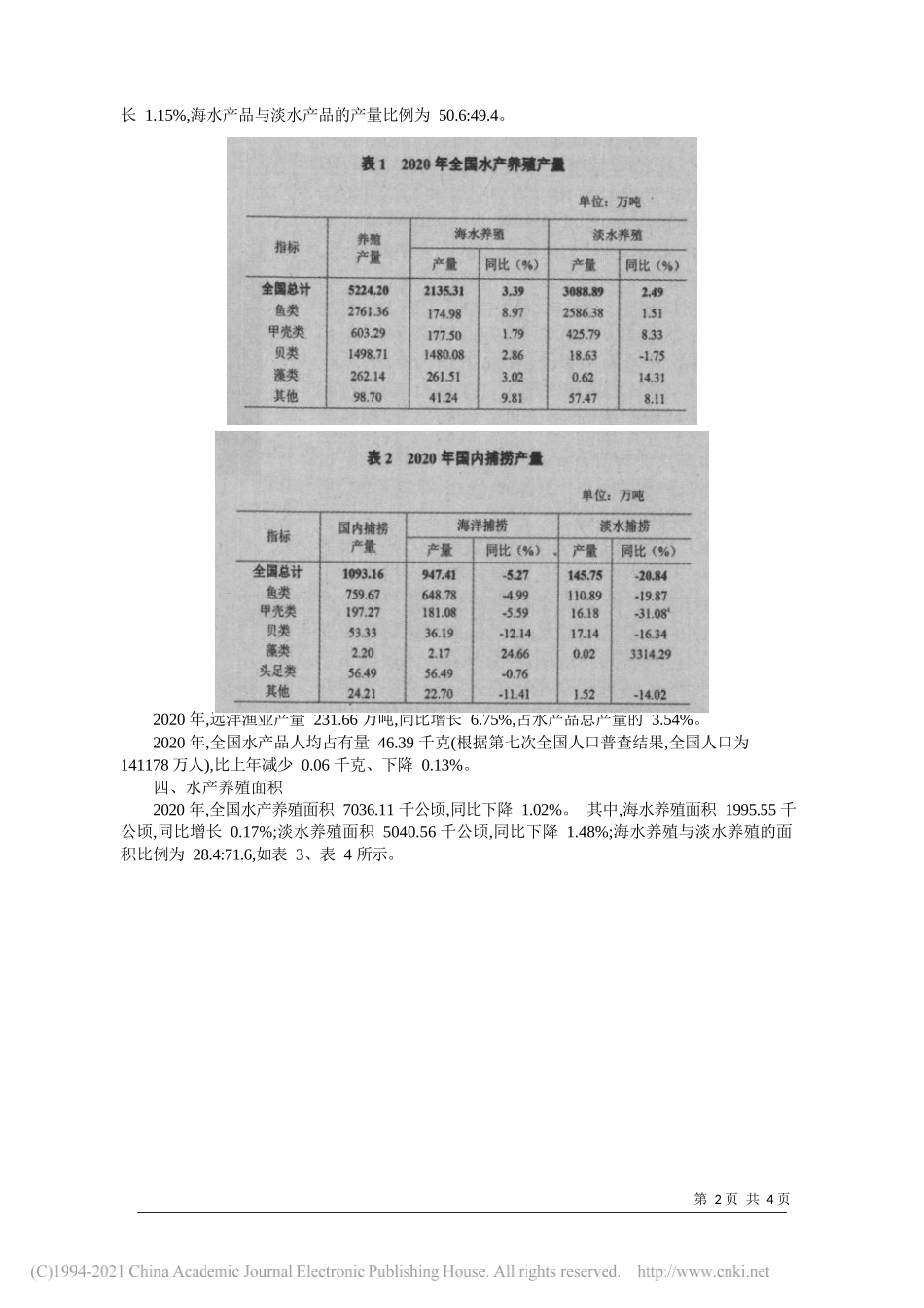 农业农村部渔业渔政管理局：2020年渔业经济持续稳定恢复_第2页