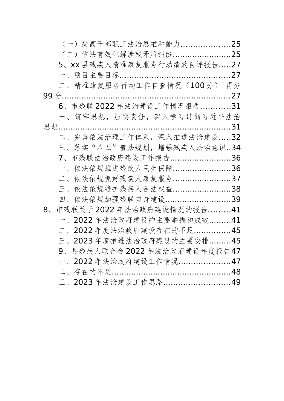 残疾人联合会+年度法治政府建设情况报告汇编（9篇）.docx_第2页