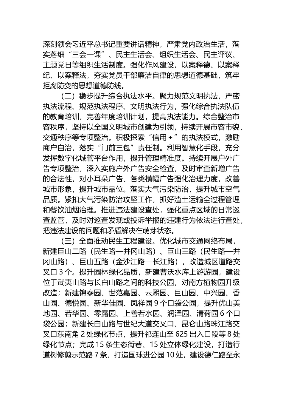 综合行政执法局2024年工作计划汇编_第2页